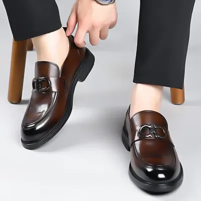BRITISH STYLE CASUAL MEN'S SHOES BROWN